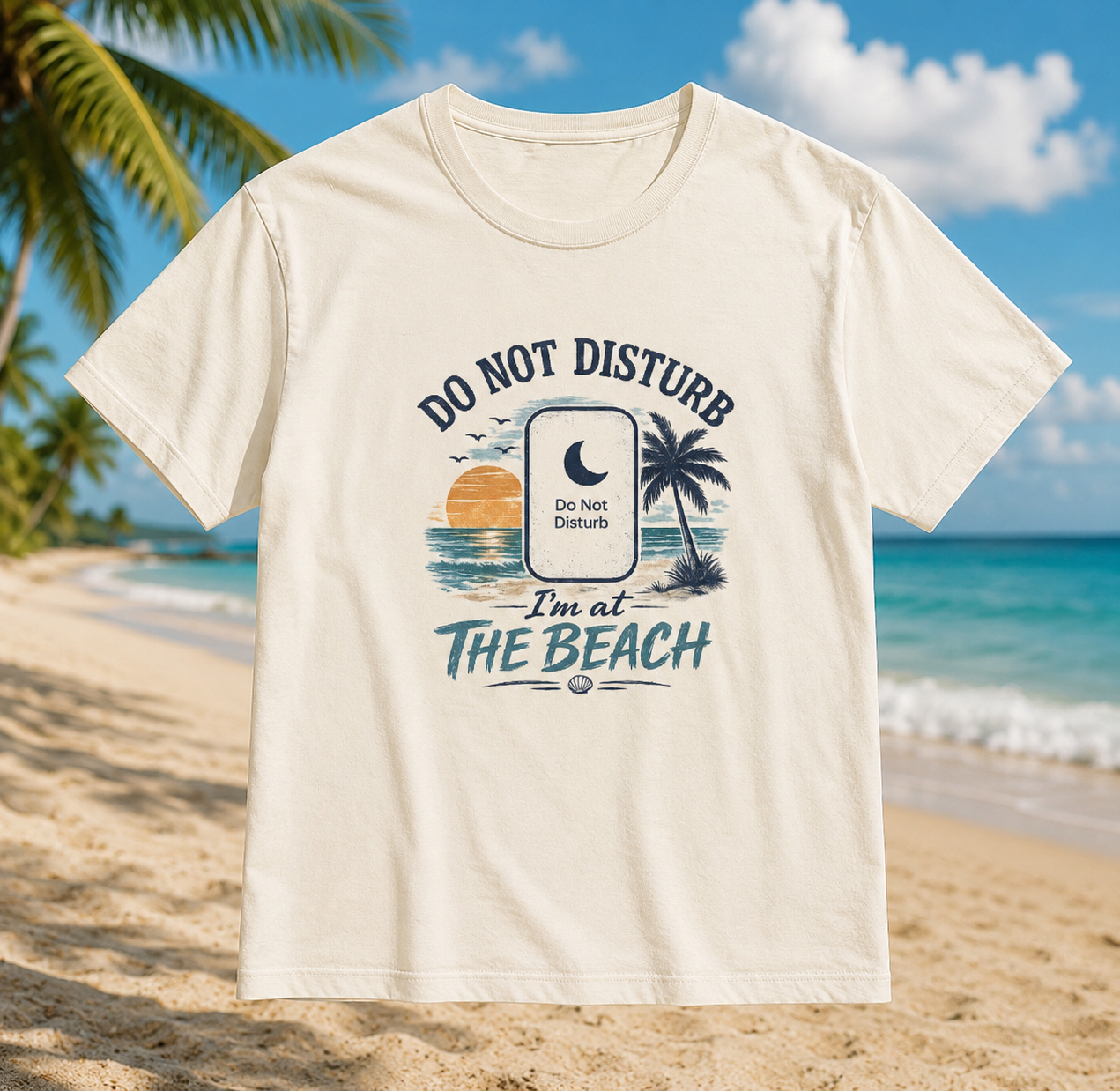 Do Not Disturb I’m at the beach t-shirt